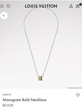 Louis Vuitton Monogram Bold Necklace